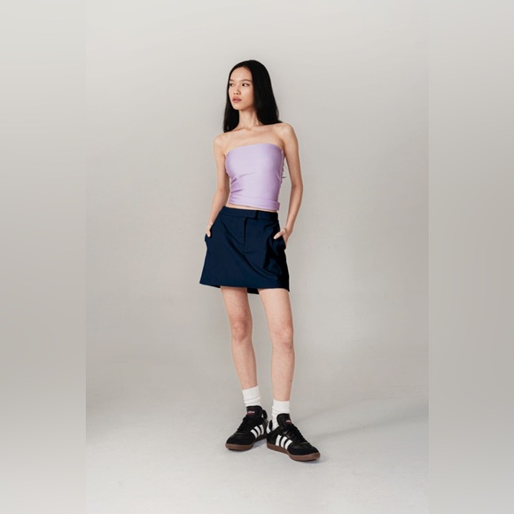 Rotouche Carrie Designer Purple & Grey Reversible Tube Top in Cosmic - Picture 6 of 9